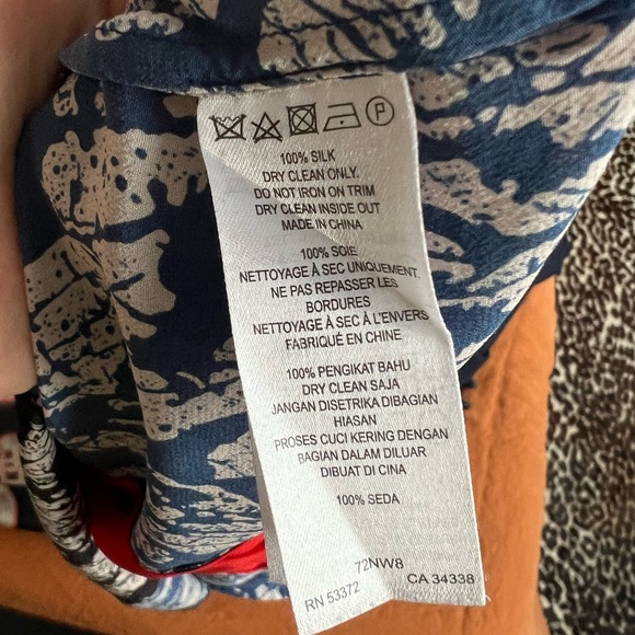 Vintage French connection mixed media blouse size 8 - Picture 4 of 5